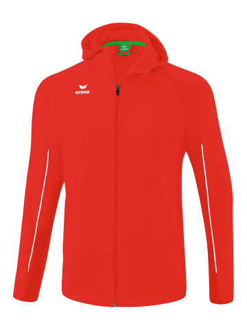 erima Kinder Liga Star Trainingsjacke mit Kapuze in rot/weiss