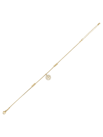 Adeliás Damen Anhänger – Lebensbaumanhänger aus Edelstahl in gold