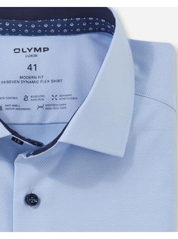 OLYMP  Hemd Luxor 24/Seven in Blau