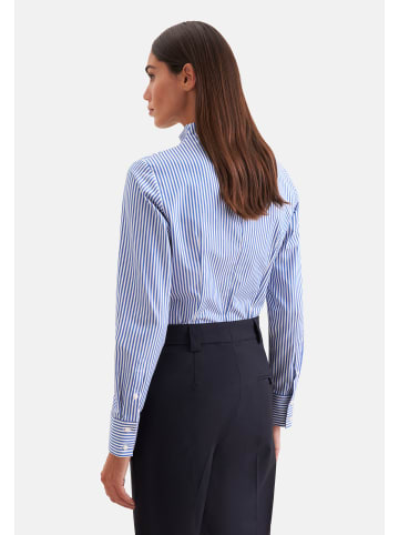 Seidensticker Kelchkragenbluse Slim in Mittelblau