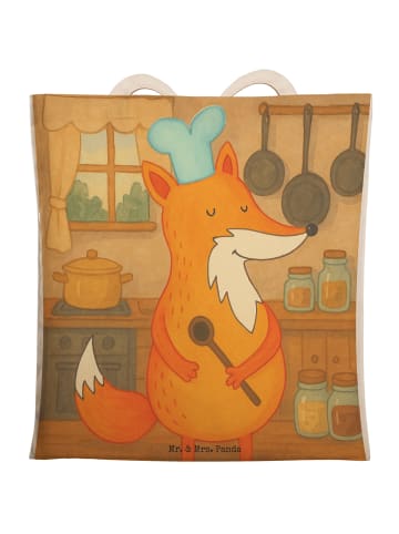 Mr. & Mrs. Panda Tasche Fuchs Koch Design ohne Spruch in Weiß