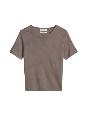 Marc O'Polo Kurzarm-Pullover regular in Chalky Brown