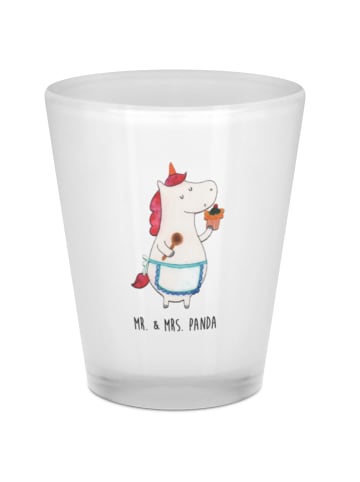 Mr. & Mrs. Panda Schnapsglas Einhorn Küche ohne Spruch in Transparent