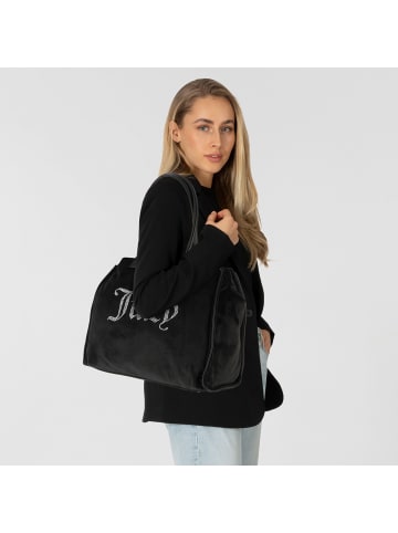 Juicy Couture Iris Velvet Rhinestones Shopper Tasche 33 cm in black
