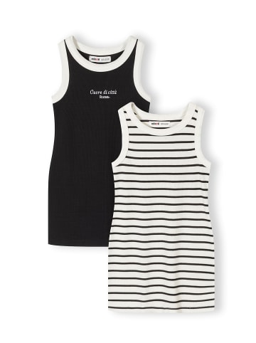 Minoti 2-er Pack Jerseykleid 30DRESS185 in schwarz