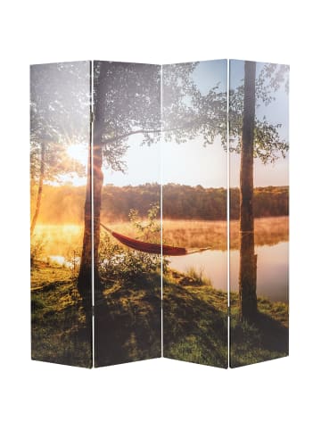 MCW Foto-Paravent mit Schallschutz L55, 180x162cm Waldsee