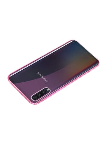 cadorabo Hülle für Samsung Galaxy A50 4G / A50s / A30s Strass Design in TRANSPARENT ROSA