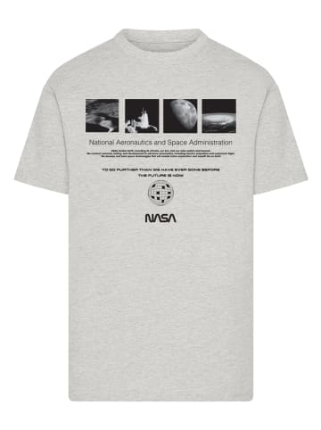 F4NT4STIC T-Shirt NASA Retro Photo Ad The Future Is Now in grau meliert