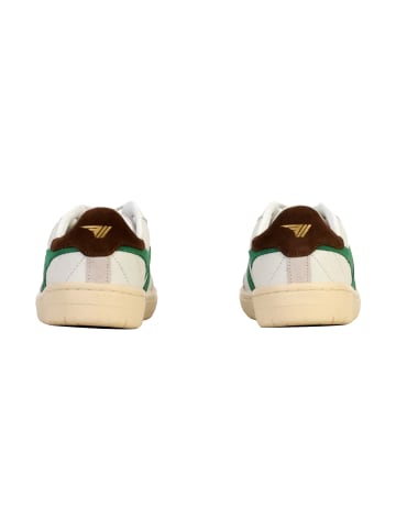 Gola Flache Falcon-Sneaker aus Leder Grün