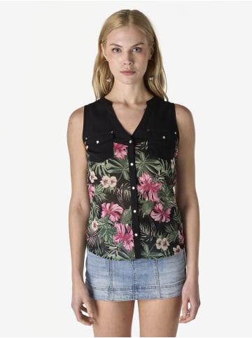 KOROSHI Ärmellose, bedruckte Damenbluse in bunt