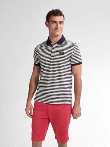 Petrol Industries Gestreiftes Poloshirt Clearwaterview in Blau