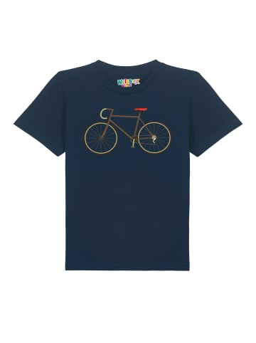 wat? Apparel T-Shirt Fahrrad in Dunkelblau