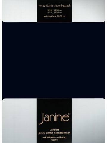 Janine Janine Spannbetttuch Elastic Jersey 5002 in schwarz