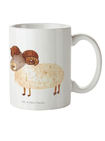 Mr. & Mrs. Panda Tasse Sternzeichen Widder ohne Spruch in Weiß