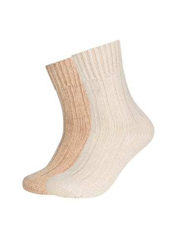 camano Socken cosy wool Rib 2er Pack egret