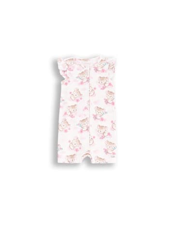 Coccodrillo Kurzarm-Strampler in ecru