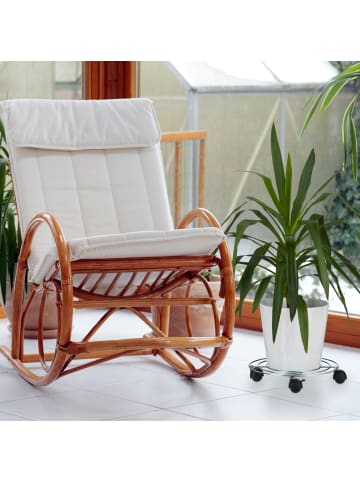 relaxdays 2x Pflanzenroller in Silber