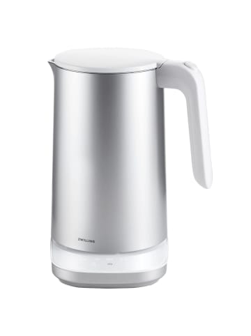 Zwilling Enfinigy Wasserkocher Pro 1850 Watt mit 7 Programmen Warmhaltefunktion in Silber