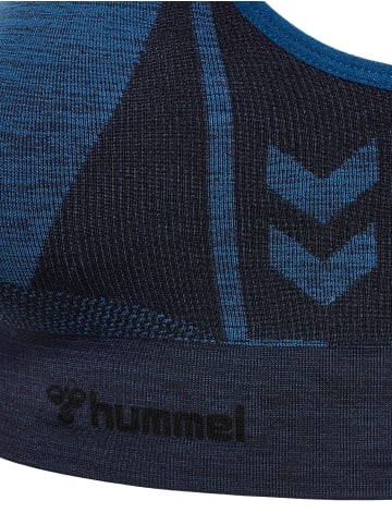 Hummel Hummel Top Hmlclea Yoga Damen Atmungsaktiv Feuchtigkeitsabsorbierenden Nahtlosen in INSIGNIA BLUE MELANGE