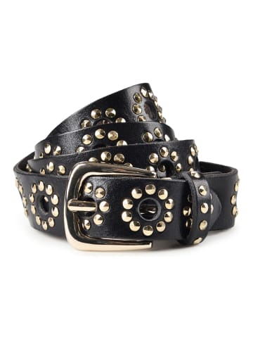 b.belt Nietengürtel Leder black