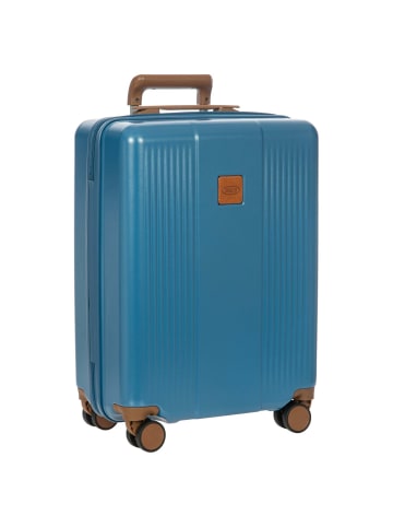 BRIC`s Ferrara - 4-Rollen-Kabinentrolley 55 cm (green) in denim