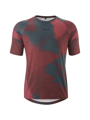 Gonso Masino He-Bike T-Shirt-1/2 in Dunkelrot