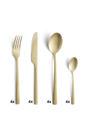 Amefa 42-tlg. Besteckset MANILLE in champagner vintage