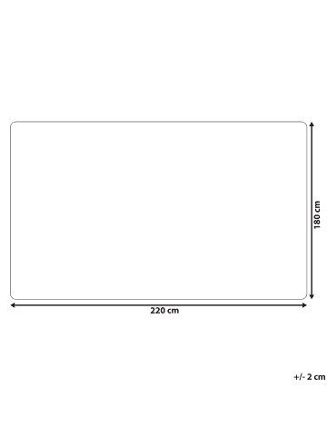 Beliani Kuscheldecke SMAHRA in Rosa - (W) 180 x (H) 2 x (L) 220 cm