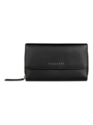 Bugatti Emilia Geldbörse RFID Schutz Leder 11 cm schwarz