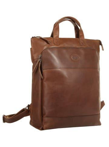 piké Rucksack echt Leder in braun