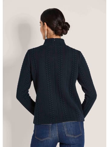 MADELEINE Sweatshirt mit Zopfstruktur in marine