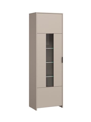 Feldmann-Wohnen Vitrine Cadiz Kaschmir | schwarz 60 / 40 / 196cm