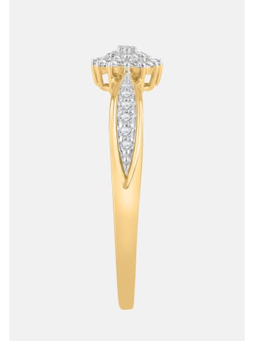Diamant Exquis Ring aus 375 Gelbgold mit Diamant