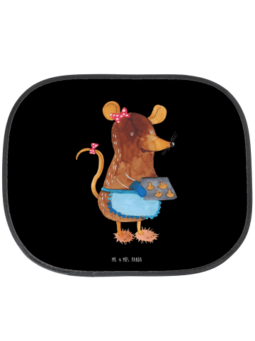 Mr. & Mrs. Panda Sonnenblende Auto Maus Kekse ohne Spruch in Schwarz