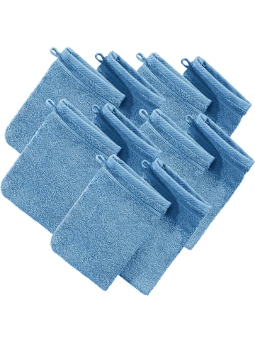 Erwin Müller Frottier Waschhandschuh 10er-Pack Heidelberg in hellblau