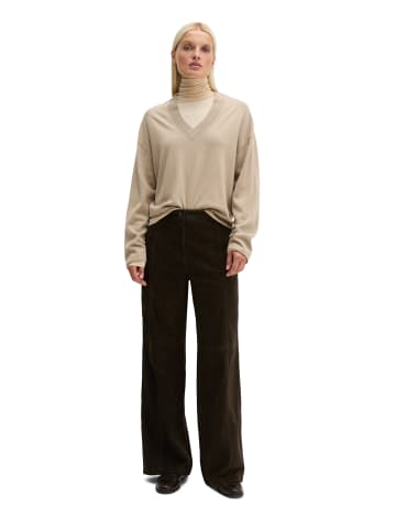 Marc O'Polo V-Neck-Pullover loose in Earthy Taupe
