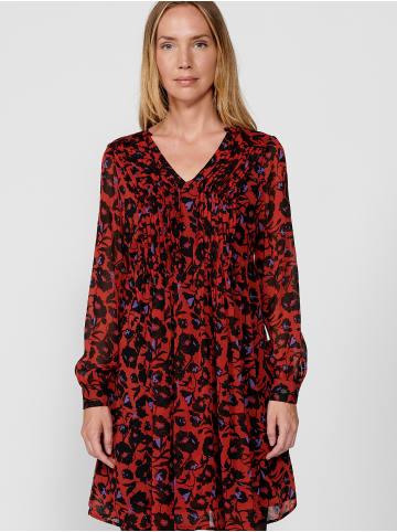 KOROSHI Langärmeliges Kleid in rot
