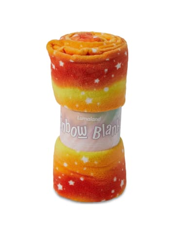 Lumaland Kuscheldecke für Kinder 150x180cm orange  Orange