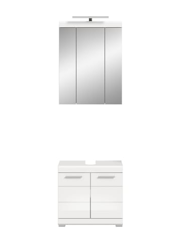 ebuy24 Badmöbelset Scout (2-teilig) Weiß 60 x 34 cm