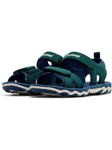 Hummel Kinder Sandale "Sandal Sport Jr" in Grün