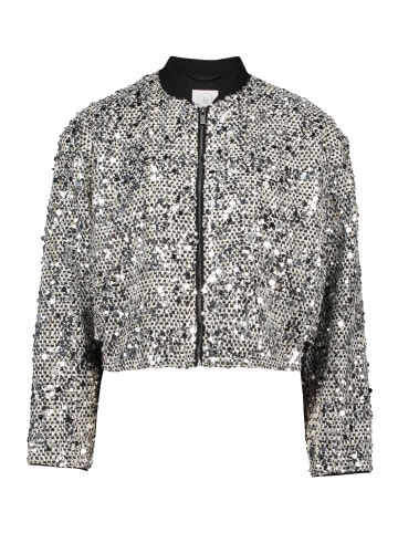 BETTY & CO Blouson mit Pailletten in Black/Silver