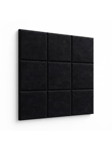 relaxdays 12 x Filzpinnwand in Schwarz - (B)30 x (H)30 x (T)0,9 cm