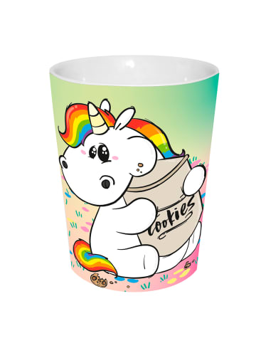 Geda Labels Kaffeebecher Pummeleinhorn Keksdose in Rosa - 280ml