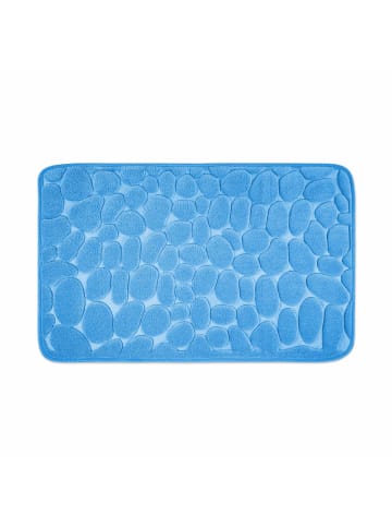WohnDirect weiche Memoryschaum Badematte LONDON in Blau