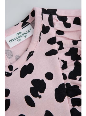 Coccodrillo Kleid mit langen Ärmeln in rosa