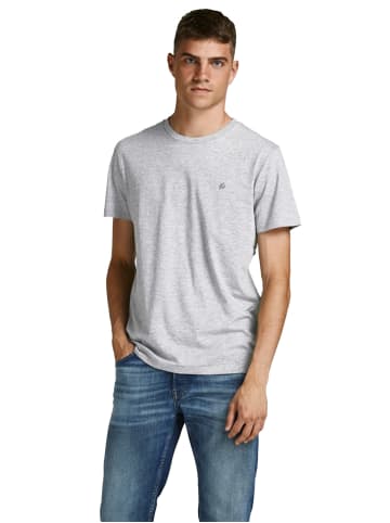 Jack & Jones T-Shirt 5er Pack in Weiß/Grau/Grün/Blau/Schwarz