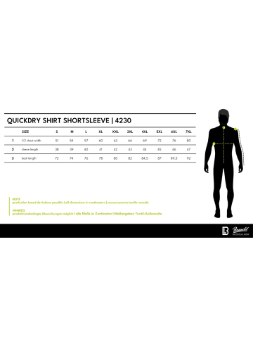 Brandit T-Shirt "Quick Dry Shirt Shortsleeve" in Grün