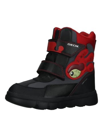 Geox Stiefelette in Schwarz/Rot