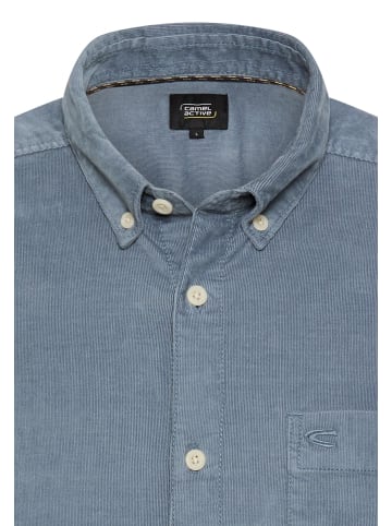 Camel Active Cord Hemd mit 2-Wege Stretch in Steinblau