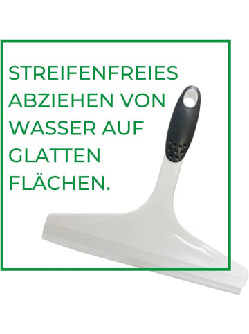 Novaliv Novaliv Duschabzieher 23,5 cm Weiß ergonomischer Griff Wasserabzieher in Weiß